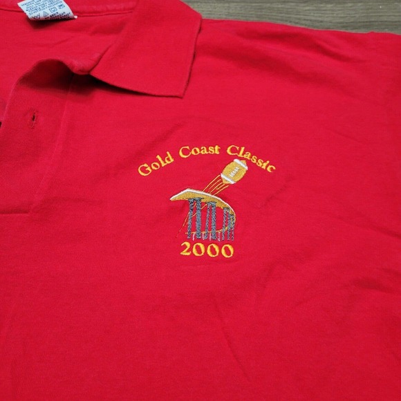 Vintage Gold Coast Classic Shirt Men Extra Large Red Polo Y2k San Diego Football - Picture 3 of 8